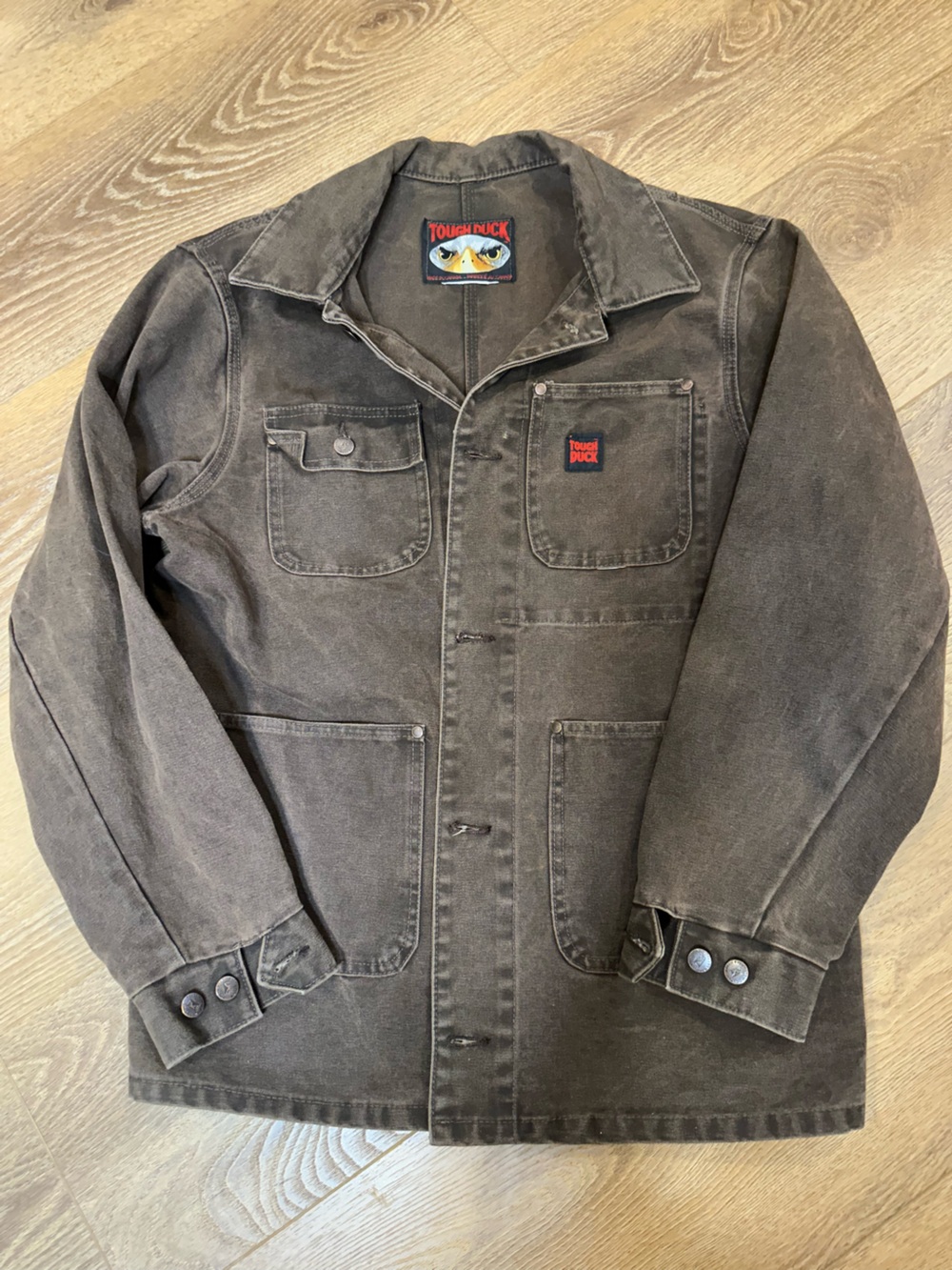Tough Duck Men's Dark Brown Washed Work Jacket